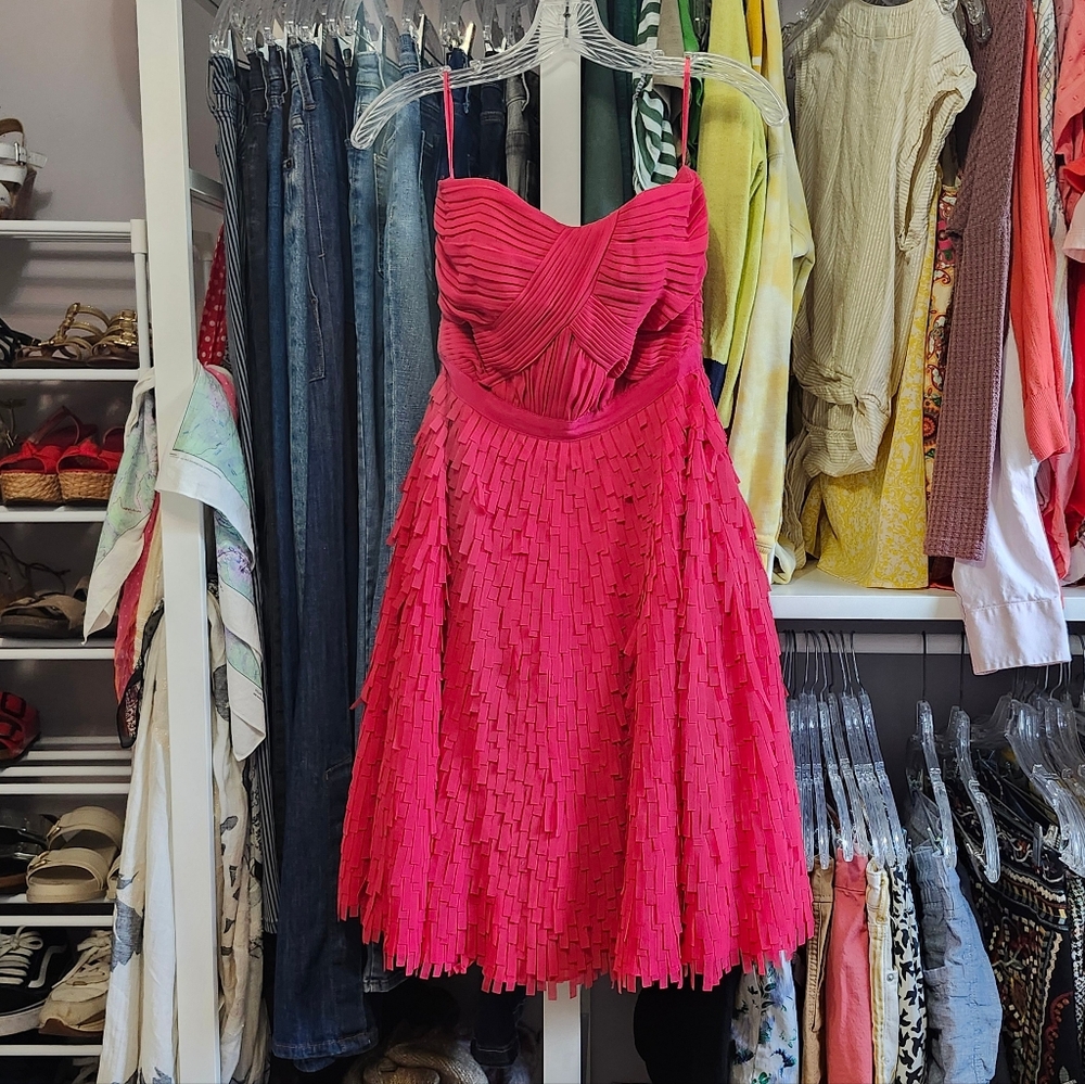 COAST dress size 4, slightly above knee, pink/berry color